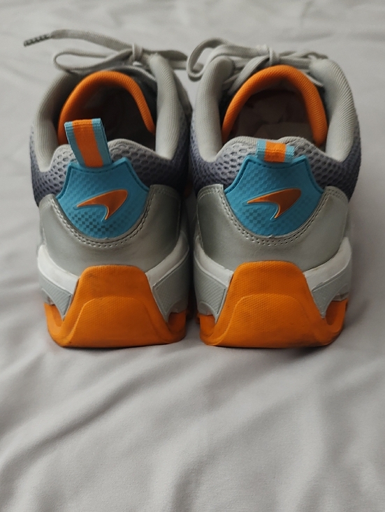 K-Swiss McLaren Gray and Orange Sneakers